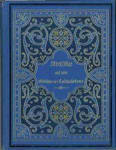 Seller image for Streifzge auf dem Gebiete des Culturlebens. for sale by Antiquariat Weinek