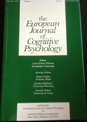 Seller image for THE EUROPEAN JOURNAL OF COGNITIVE PSYCHOLOGY. VOLUME 7 ISSUE 3. SEPTEMBER 1995. for sale by Libreria Lopez de Araujo