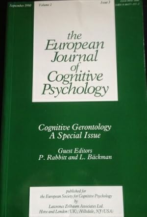 Immagine del venditore per THE EUROPEAN JOURNAL OF COGNITIVE PSYCHOLOGY. VOLUME 2 ISSUE 3. SEPTEMBER 1990. COGNITIVE GERONTOLOGY A SPECIAL ISSUE. venduto da Libreria Lopez de Araujo