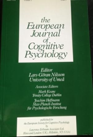 Seller image for THE EUROPEAN JOURNAL OF COGNITIVE PSYCHOLOGY. VOLUME 3 ISSUE 2. JUNE 1991. for sale by Libreria Lopez de Araujo