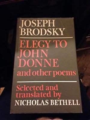 Elegy to John Donne and Other Poems
