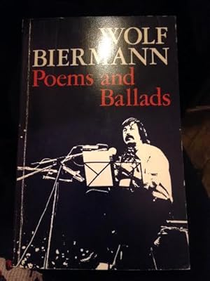 Bild des Verkufers fr Poems and Ballads zum Verkauf von Ripping Yarns