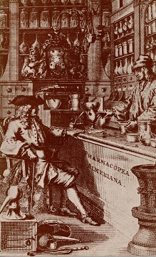 Bild des Verkufers fr De oude apotheek. zum Verkauf von Antiquariaat van Starkenburg