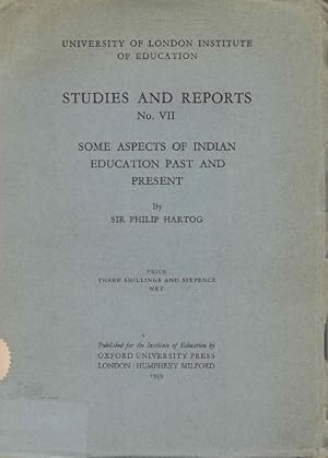 Some aspects of Indian education past and present.