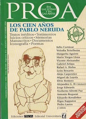 Los cien años de Pablo Neruda- Proa en las letras y en las artes Nº 60