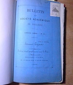 Notice Stratigraphique sur le Bas-Boulonnais; Description d'espêces nouvelles des Terrains Jurass...