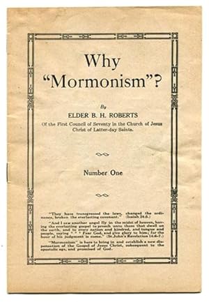 Why "Mormonism"? (Number One)