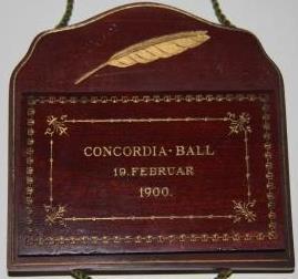 [Dance Card or Carnet du Bal] Corcordia Ball 19. Februar 1900