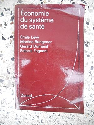 Image du vendeur pour Economie du systeme de sante mis en vente par Frederic Delbos