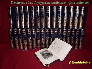 Les voyages extraordinaires ------ [ Jules Verne / jean de Bonnot ] ------ Série complète des 32 ...