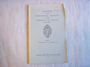 Image du vendeur pour Journal of the Historical Society of the Church in Wales. Volume 18. mis en vente par Carmarthenshire Rare Books