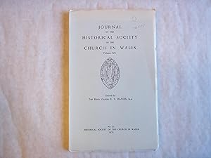 Image du vendeur pour Journal of the Historical Society of the Church in Wales. Volume 20. mis en vente par Carmarthenshire Rare Books