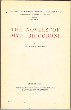 Seller image for THE NOVELS OF MME RICCOBONI. for sale by Asilo del libro