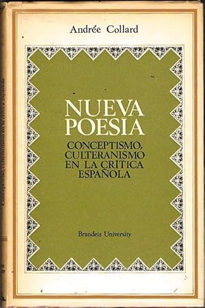 Seller image for NUEVA POESA. Conceptismo, culteranismo en la crtica espaola. for sale by Asilo del libro