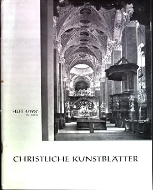 Seller image for Zur kirchlichen Denkmalpflege Christliche Kunstbltter; 4/ 1957 (95 Jahrg.) for sale by books4less (Versandantiquariat Petra Gros GmbH & Co. KG)