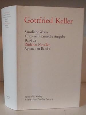 Seller image for Smtliche Werke. Historisch-Kritische Ausgabe Band 22 Zricher Novellen. Apparat zu Band 6 for sale by BRIMSTONES