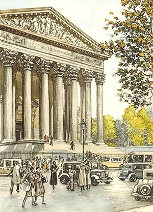 Le Charme de Paris. Eglises et vieux logis. Illustrations en couleurs de André de Doba.