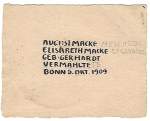 Bild des Verkufers fr Eigenh. Entwurf fr seine Hochzeitsanzeige und eigenh. Mnnerportrait. zum Verkauf von Kotte Autographs GmbH