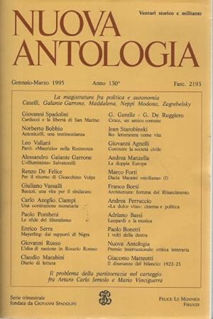 Seller image for Nuova Antologia Gennaio- Marzo 1995 Vol. 574 Fasc. 2193 Rivista di lettere, scienze et arti for sale by Di Mano in Mano Soc. Coop