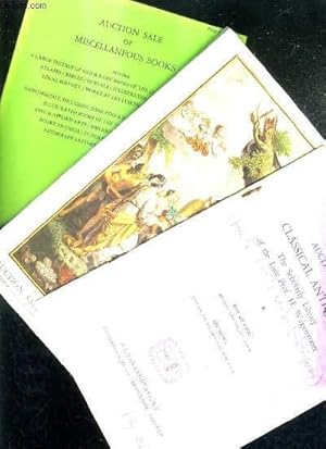 Bild des Verkufers fr LOT DE 3 CATALOGUES DE VENTES AUX ENCHERES EN ANGLAIS DE LA LIBRAIRIE A.L. VAN GENDT & CO (VOIR NOTICE). zum Verkauf von Le-Livre