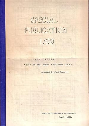 Imagen del vendedor de RISE OF THE GERMAN NAVY AFTER 1918" - Data Notes a la venta por Jean-Louis Boglio Maritime Books