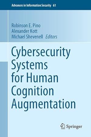 Bild des Verkufers fr Cybersecurity Systems for Human Cognition Augmentation zum Verkauf von AHA-BUCH GmbH