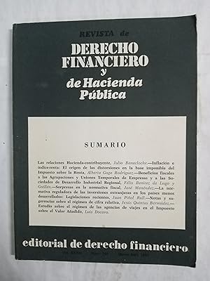 Bild des Verkufers fr REVISTA DE DERECHO FINANCIERO Y HACIENDA PUBLICA Vol XXXIII N 164 Marzo-Abril 1983 zum Verkauf von Gibbon Libreria
