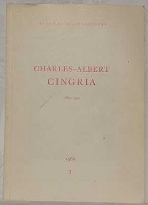 Bild des Verkufers fr Charles-Albert Cingria 1883-1954. Revue de Belles-Lettres, 91e anne, numro 3, 1966. zum Verkauf von Bouquinerie du Varis