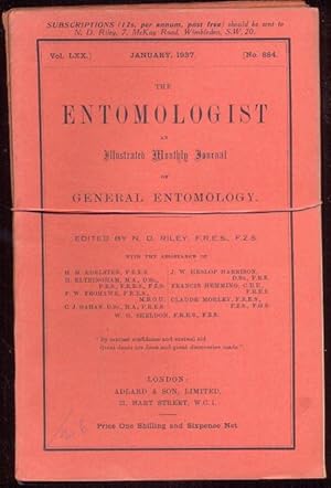 The Entomologist: An Illustrated Monthly Journal of General Entomology; Vol. 70, 12 Hefte