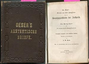 Bild des Verkufers fr Oeser's Briefe an eine Jungfrau ber die Hauptgegenstnde der Aesthetik. Ein Weihgeschenk fr Frauen und Jungfrauen. Dreizehnte vermehrte und verbesserte Auflage zum Verkauf von Antikvariat Valentinska