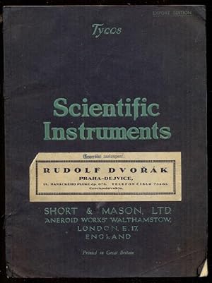 Tycos London. Meteorological and Other Scientific Instruments. 1932 Export Edition