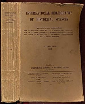 Image du vendeur pour International Bibliography of Historical Sciences. Seventh Year 1932 mis en vente par Antikvariat Valentinska