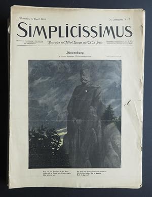 Simplicissimus. Begründet von Albert Langen und Th. Th. Heine; 21. Jahrgang (1916-1917), Nrn. 1-6...