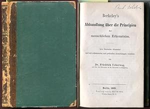 Berkeley's Abhandlung über die Principien der menschlichen Erkenntniss. In's Deutsche übersetzt u...