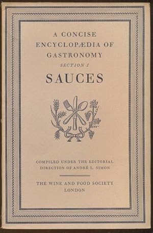 Bild des Verkufers fr Sauces. A Concise Encyclopaedia of Gastronomy, Section I zum Verkauf von Antikvariat Valentinska