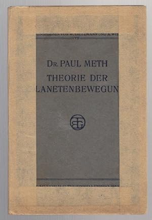 Immagine del venditore per Theorie der Planetenbewegung venduto da Antikvariat Valentinska