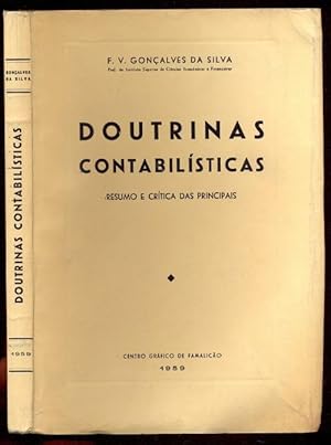 Immagine del venditore per Doutrinas contabilisticas. Resumo e critica das principais venduto da Antikvariat Valentinska