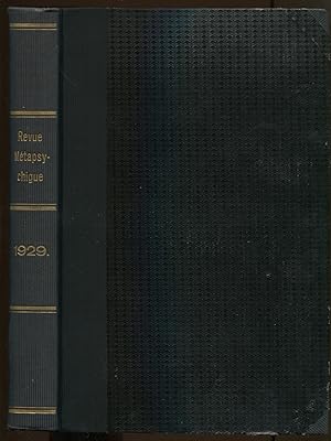 Revue Métapsychique. Année 1929. Bulletin de l'Institut Métapsychique International