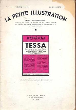Bild des Verkufers fr La petite illustration. No 703, Thtre: No 359. 22 Decembre 1934. Tessa (La Nymphe au coeur fidele) zum Verkauf von Antikvariat Valentinska