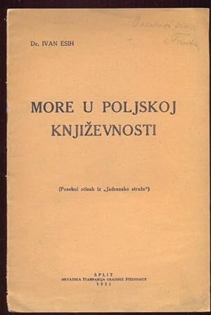 More u poljskoj knizvnosti (Posebni otisak iz "Jadranske straze")