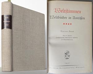 Weltstimmen. Weltbücher in Umrissen. Porträts, Handschriftproben, Bühnenszenen, Lichtbilder und R...