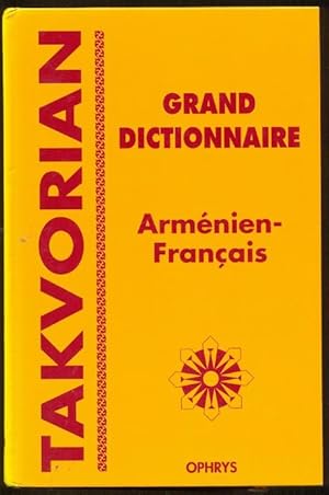 Bild des Verkufers fr Dictionnaire linguistique Armenien - Francais. Moderne occidental zum Verkauf von Antikvariat Valentinska