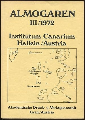 Bild des Verkufers fr Almogaren; III, 1972. Jahrbuch des Institutum Canarium Hallein/Austria zum Verkauf von Antikvariat Valentinska