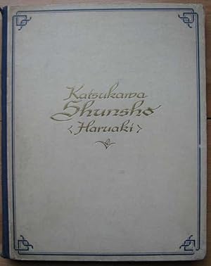 Bild des Verkufers fr Katsukawa Shunsho (Haruaki). Band III. Mit 5 farbigen, 40 Schwarztafeln und 16 Abbildungen im Text. Ostasiatische Graphik zum Verkauf von Antikvariat Valentinska