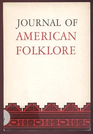 Bild des Verkufers fr Journal of American Folklore; Vol. 79, No. 313, July-September 1966 zum Verkauf von Antikvariat Valentinska