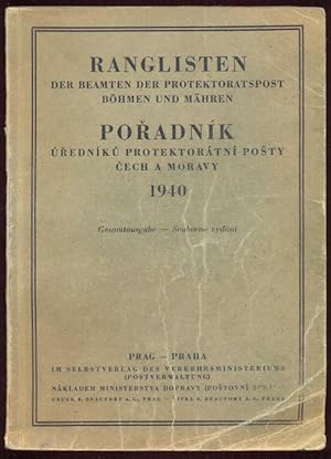 Ranglisten der Beamten der Protektoratspost Böhmen und Mähren. Gesamtausgabe = Poradnik uredniku ...