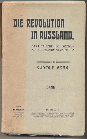 Imagen del vendedor de Die Revolution in Russland. Statistische und sozialpolitische Studien. Band I a la venta por Antikvariat Valentinska