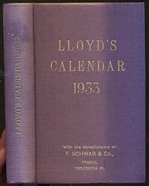 Lloyd's Calendar 1933