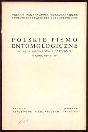 Polskie pismo entomologiczne. Bulletin entomologique de Pologne. T. XXXVIII, Fasc 4 - 1968