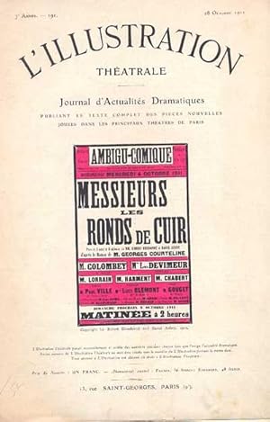 Imagen del vendedor de L'illustration theatrale. 7e anne. - 191. 28 Octobre 1911. Messieurs les Ronds-de-Cuir a la venta por Antikvariat Valentinska